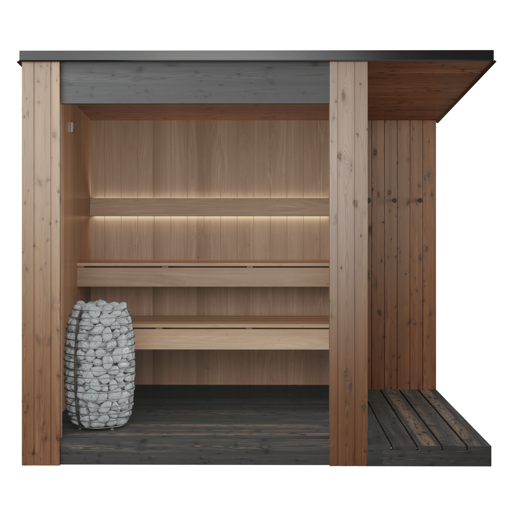 URSA® Outdoor Sauna (3 - 4 Person) Modular Outdoor Sauna | Finnmark Sauna