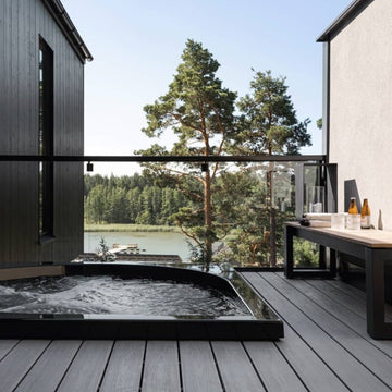 Vuolle Outdoor Hot Tub by Drop Spa