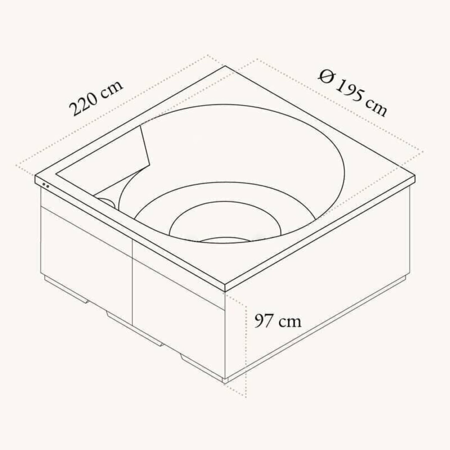 Vuolle Outdoor Hot Tub by Drop Spa Spa | Finnmark Sauna