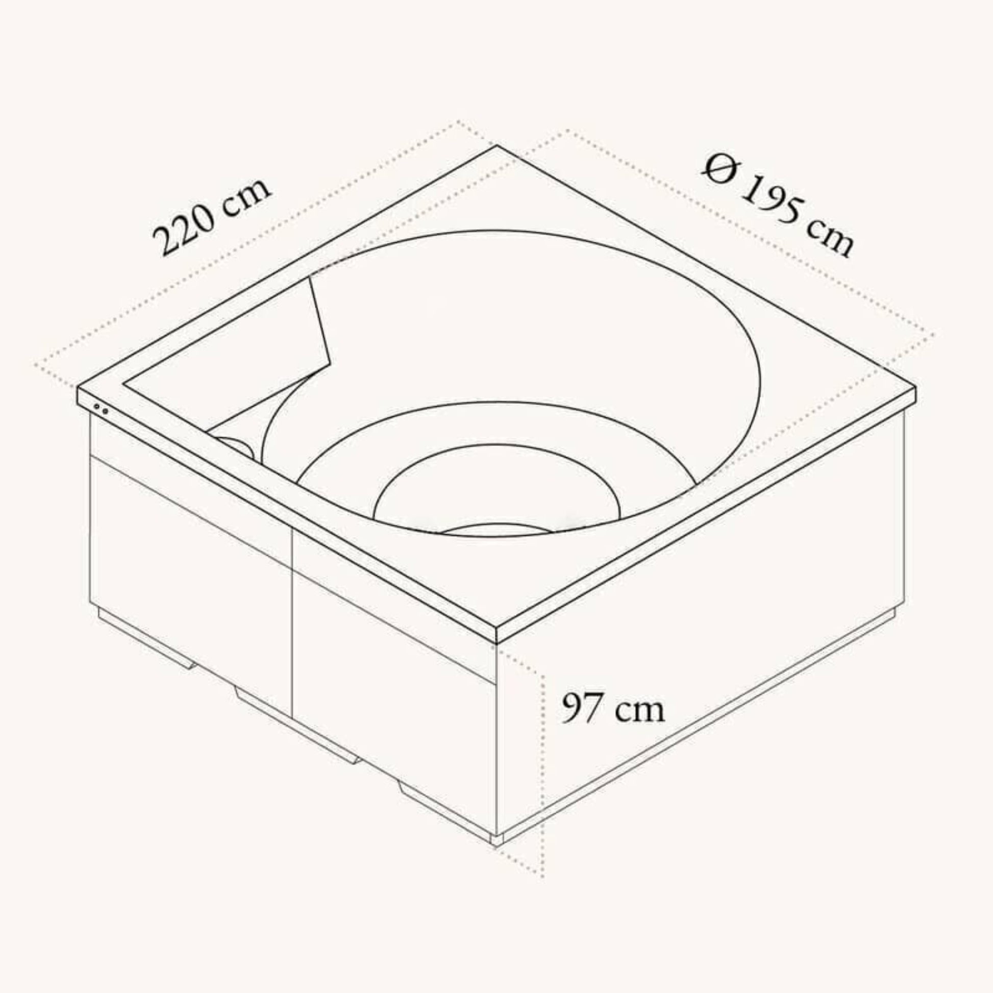 Vuolle Outdoor Hot Tub by Drop Spa Spa | Finnmark Sauna