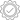 Black check mark icon with a sunburst border on a white background