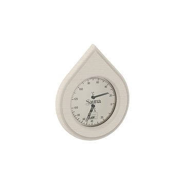 Water Drop Style Sauna Thermometer Aspen Sauna Thermometer | Finnmark Sauna