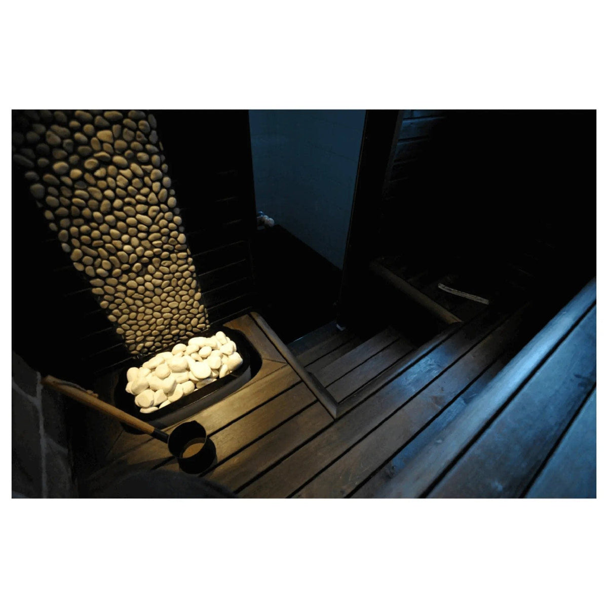 White Sauna Heater Decorative Cover Stones 10 kg
