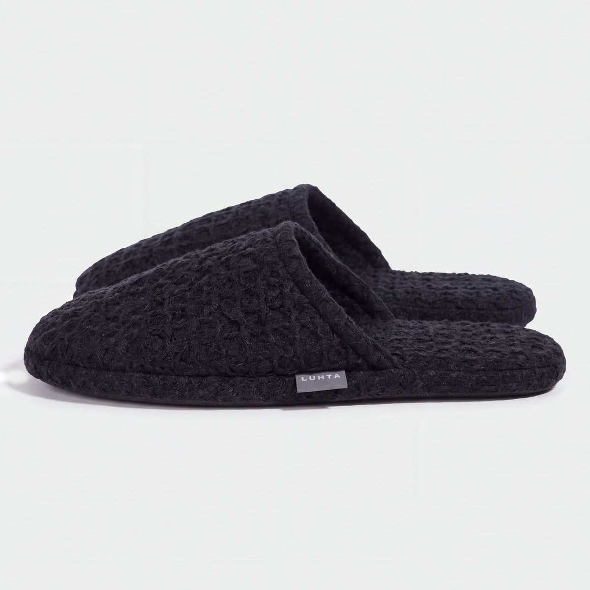 Luhta Pellava Sauna Slippers Black - side view