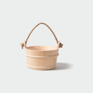 4 Living Sauna Bucket Spruce With Rope Handle 4 Litre