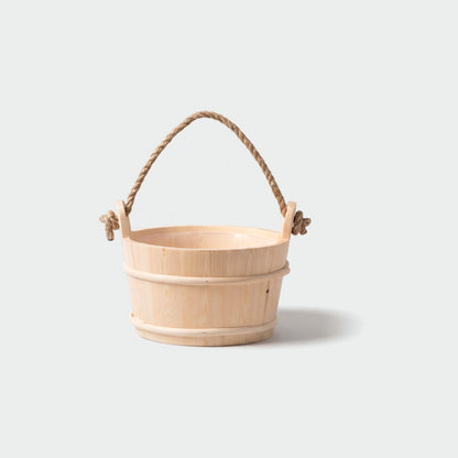 4 Living Sauna Bucket Spruce With Rope Handle 4 Litre - hero