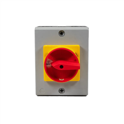 32 amp, 4 Pole IP65 Enclosed Switch Isolator Boxed LB324P Isolator | Finnmark Sauna