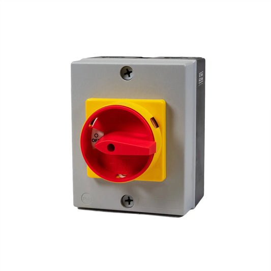 32 amp, 4 Pole IP65 Enclosed Switch Isolator Boxed LB324P Isolator | Finnmark Sauna
