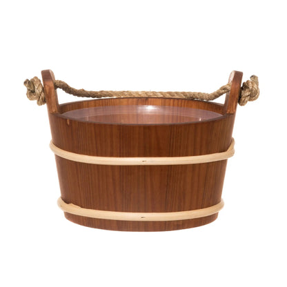 4 Living Sauna Bucket Alder With Rope Handle 4 Litre Sauna Bucket/Pail | Finnmark Sauna