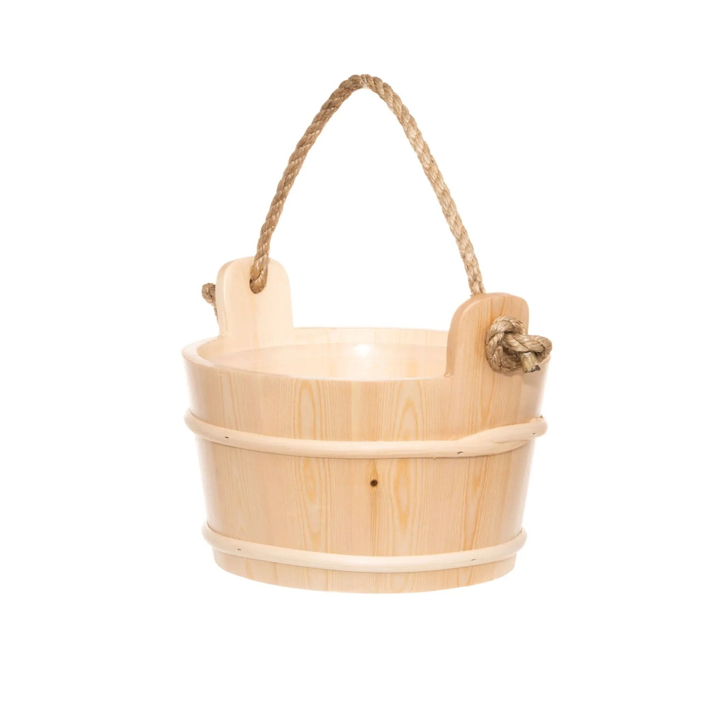 4 Living Sauna Bucket Spruce With Rope Handle 4 Litre Sauna Bucket/Pail | Finnmark Sauna