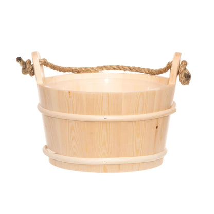 4 Living Sauna Bucket Spruce With Rope Handle 4 Litre Sauna Bucket/Pail | Finnmark Sauna