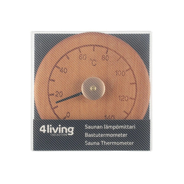 4 Living Sauna Thermometer Alder Sauna Thermometer | Finnmark Sauna