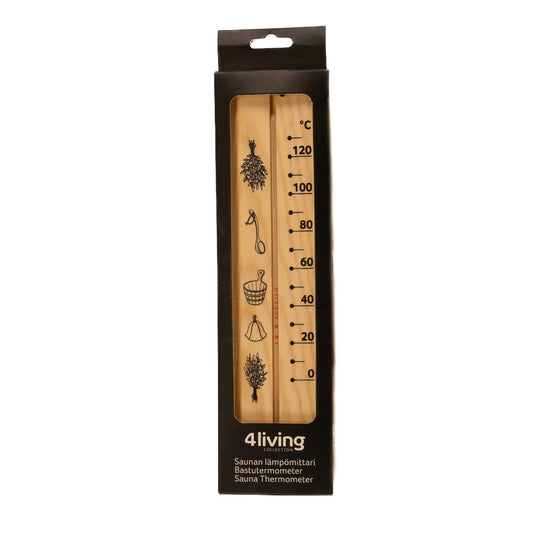 4 Living Wooden Sauna Thermometer Sauna Thermometer/Hygrometer | Finnmark Sauna