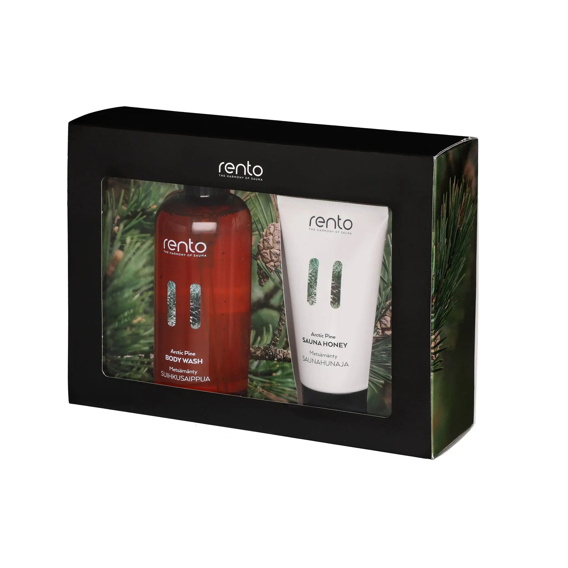 Arctic Pine Body Wash & Sauna Honey Gift Set Set by Rento Gift Set | Finnmark Sauna