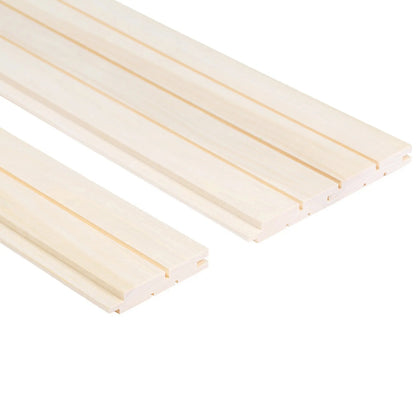 Aspen Sauna Wood Cladding STS Valeura 90mm (Pack of 6) Sauna Timber | Finnmark Sauna