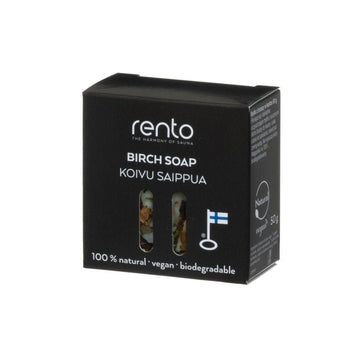 Birch Soap Bar 50 g by Rento shampoo | Finnmark Sauna