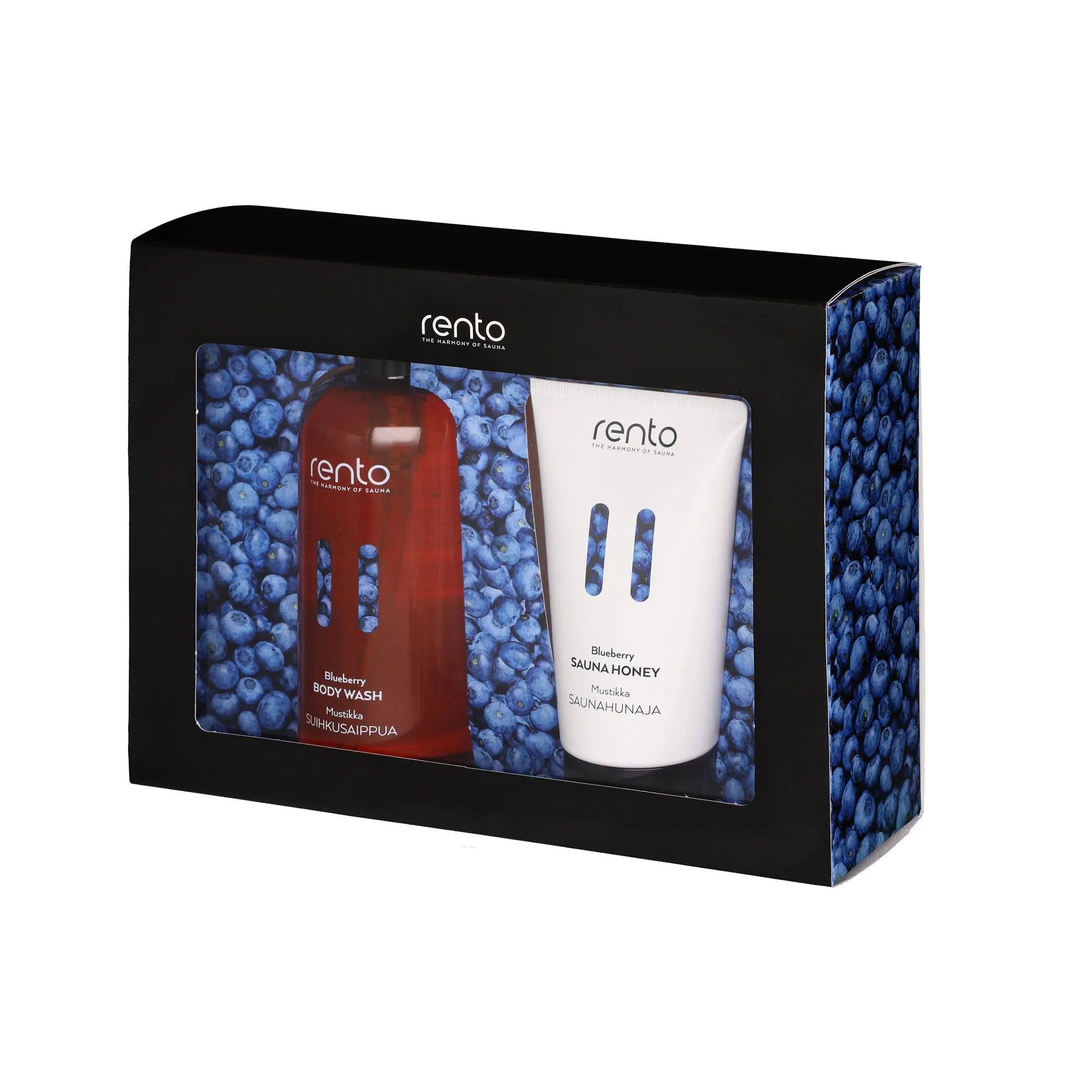 Blueberry Body Wash & Sauna Honey Gift Set Set by Rento Gift Set | Finnmark Sauna