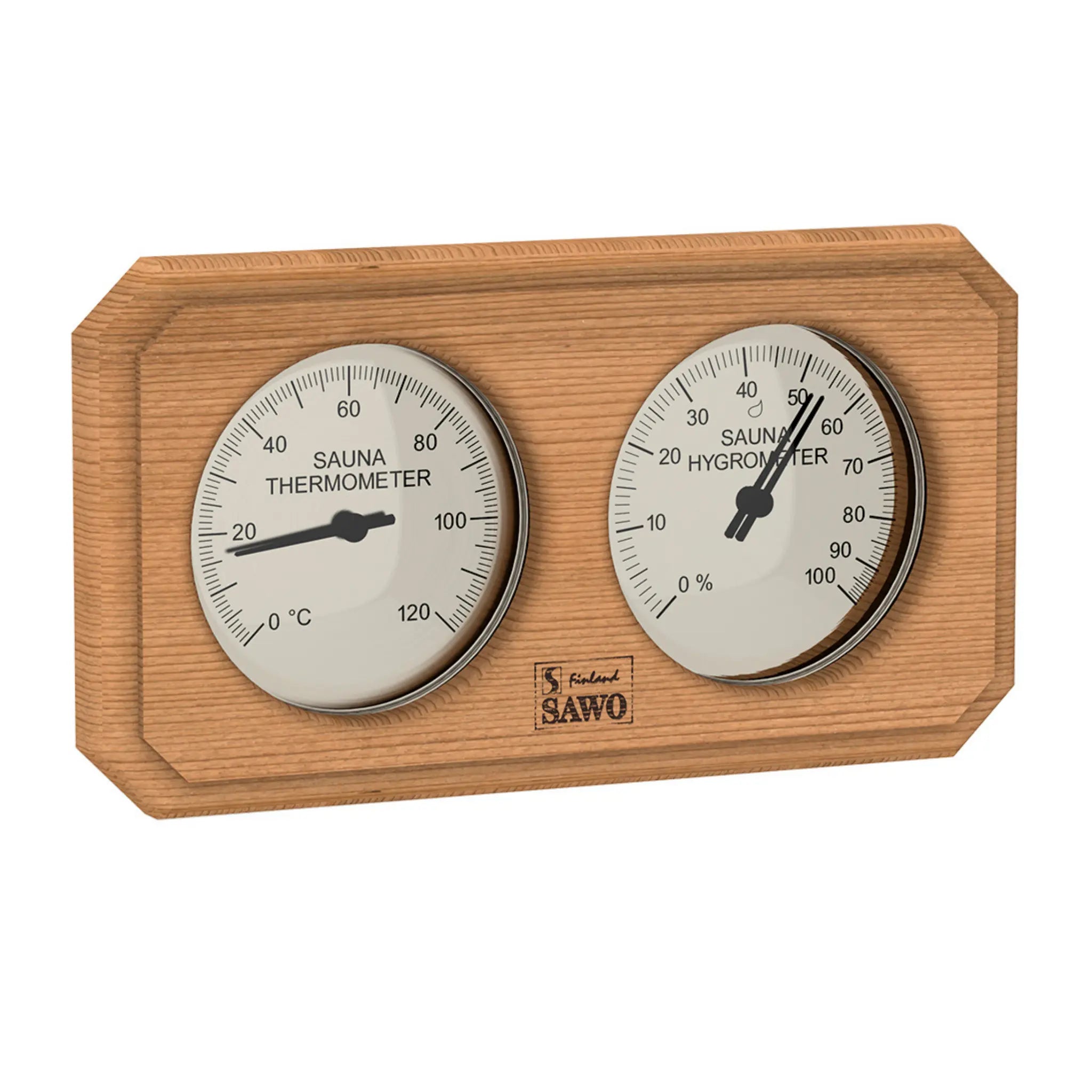 Box Style Sauna Thermometer & Hygrometer Cedar Sauna Thermometer | Finnmark Sauna