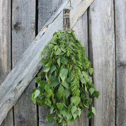 Dried Hand Made Sauna Whisk / Sauna Vihta - Birch & Juniper Sauna Whisks / Sauna Vihta | Finnmark Sauna
