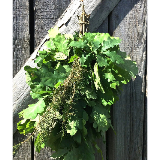 Dried Hand Made Sauna Whisk / Sauna Vihta - Oak & Juniper Sauna Whisks / Sauna Vihta | Finnmark Sauna