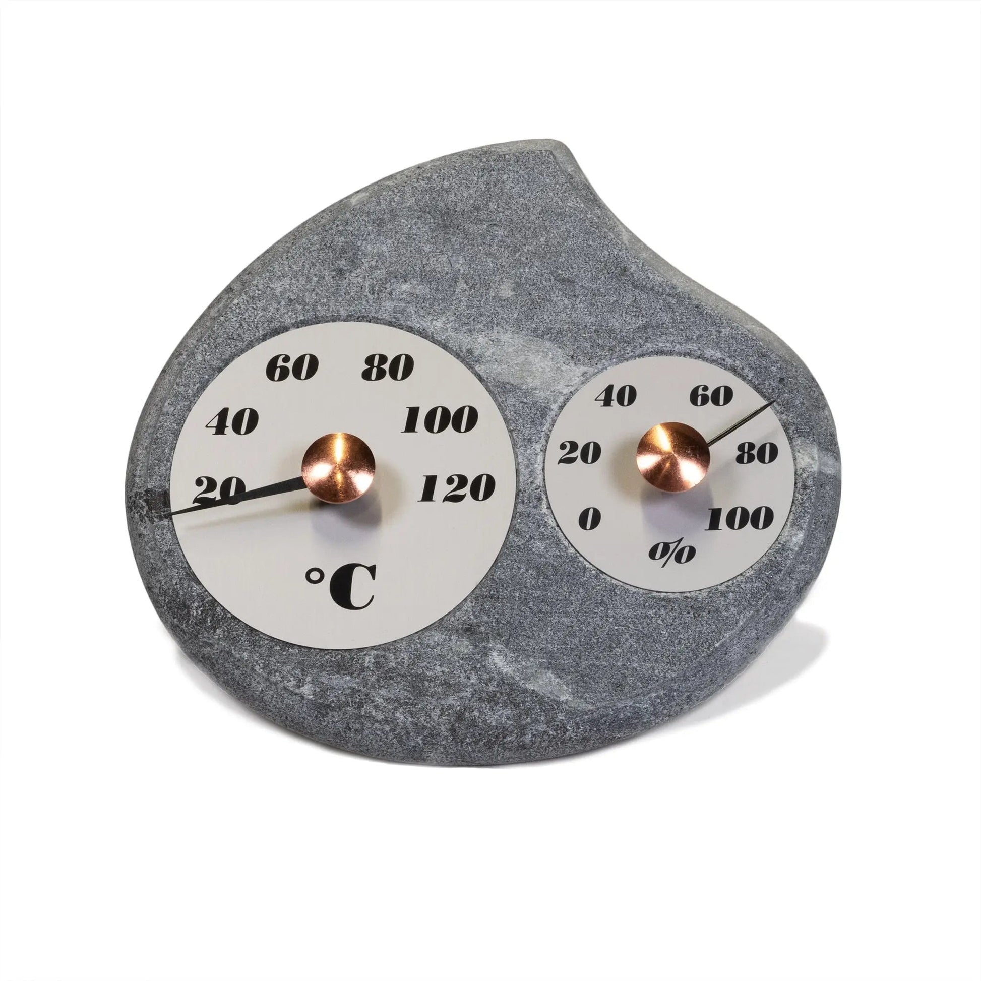 Finnish Soapstone Sauna Thermometer & Hygrometer - Maininki Soapstone Sauna Thermometer & Hygrometer | Finnmark Sauna