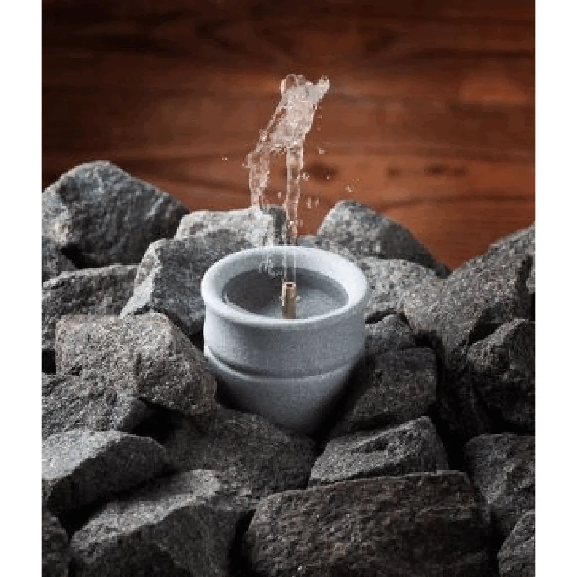 Finnish Soapstone Sauna Water Fountain Scent/Oil Diffuser - Solina Soapstone Scent Diffuser | Finnmark Sauna