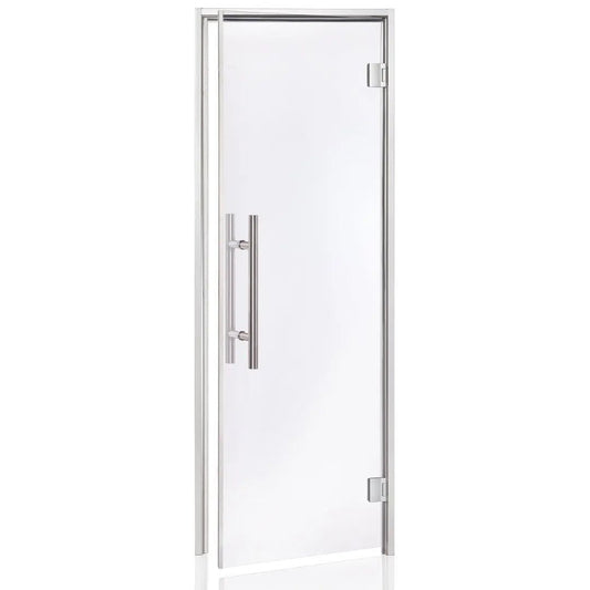 Glass Steam Room Door with Aluminium Frame (AU Lux) | Finnmark Sauna