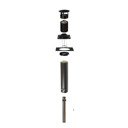 Narvi Insulated Steel Flue / Chimney Kit 15 D-125mm & Extension Tubes Flue parts, adapters & flanges | Finnmark Sauna