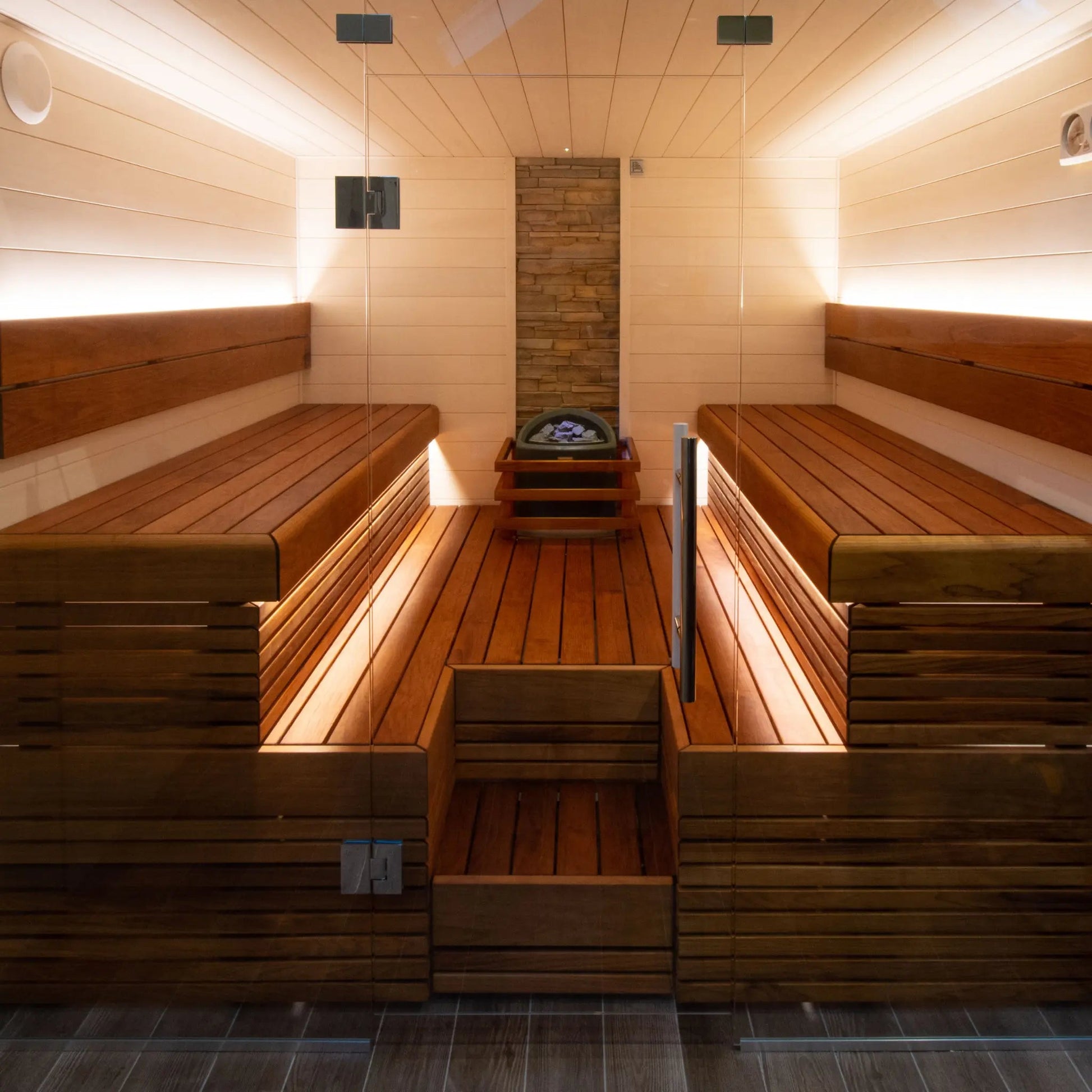 LEDIFY Ready-Made Laudevalaisin Black Profile Lighting Strips Lighting | Finnmark Sauna