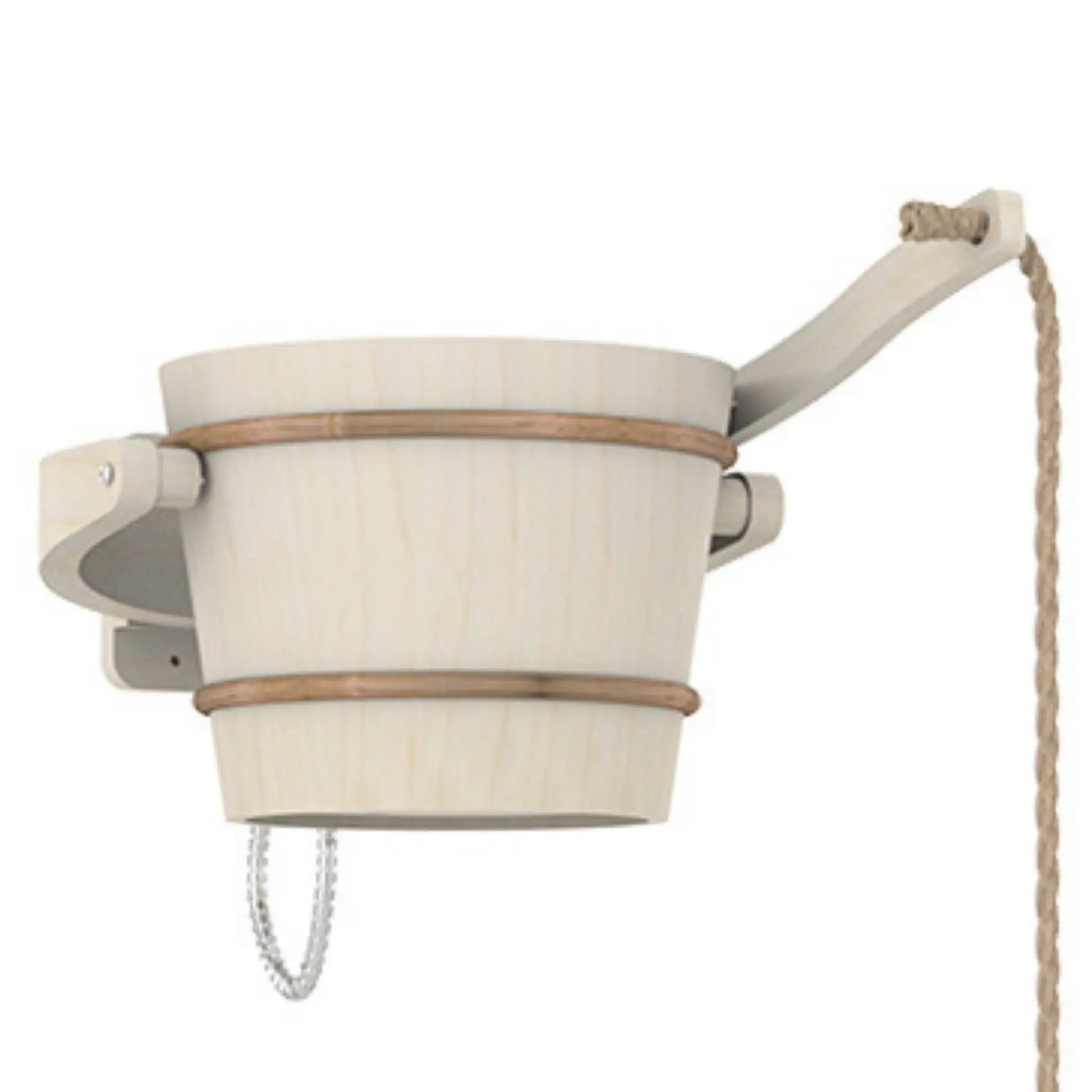 Luxurious Waterfall Effect Pail Shower (18 Litres) Sauna Buckets & Ladles | Finnmark Sauna