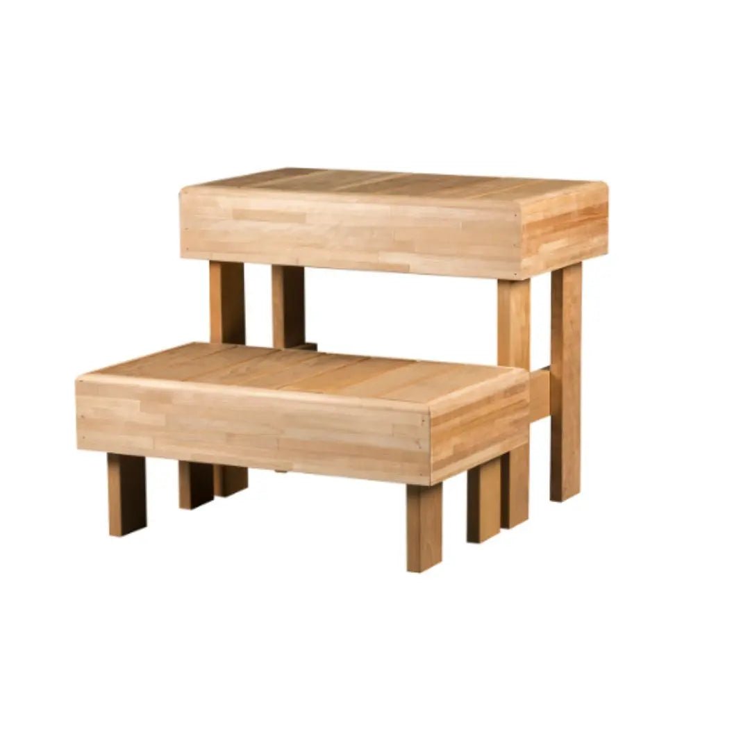 Movable Sauna Bench Step Thermo Aspen 700 mm x 700 mm by Thermory Sauna Timber | Finnmark Sauna