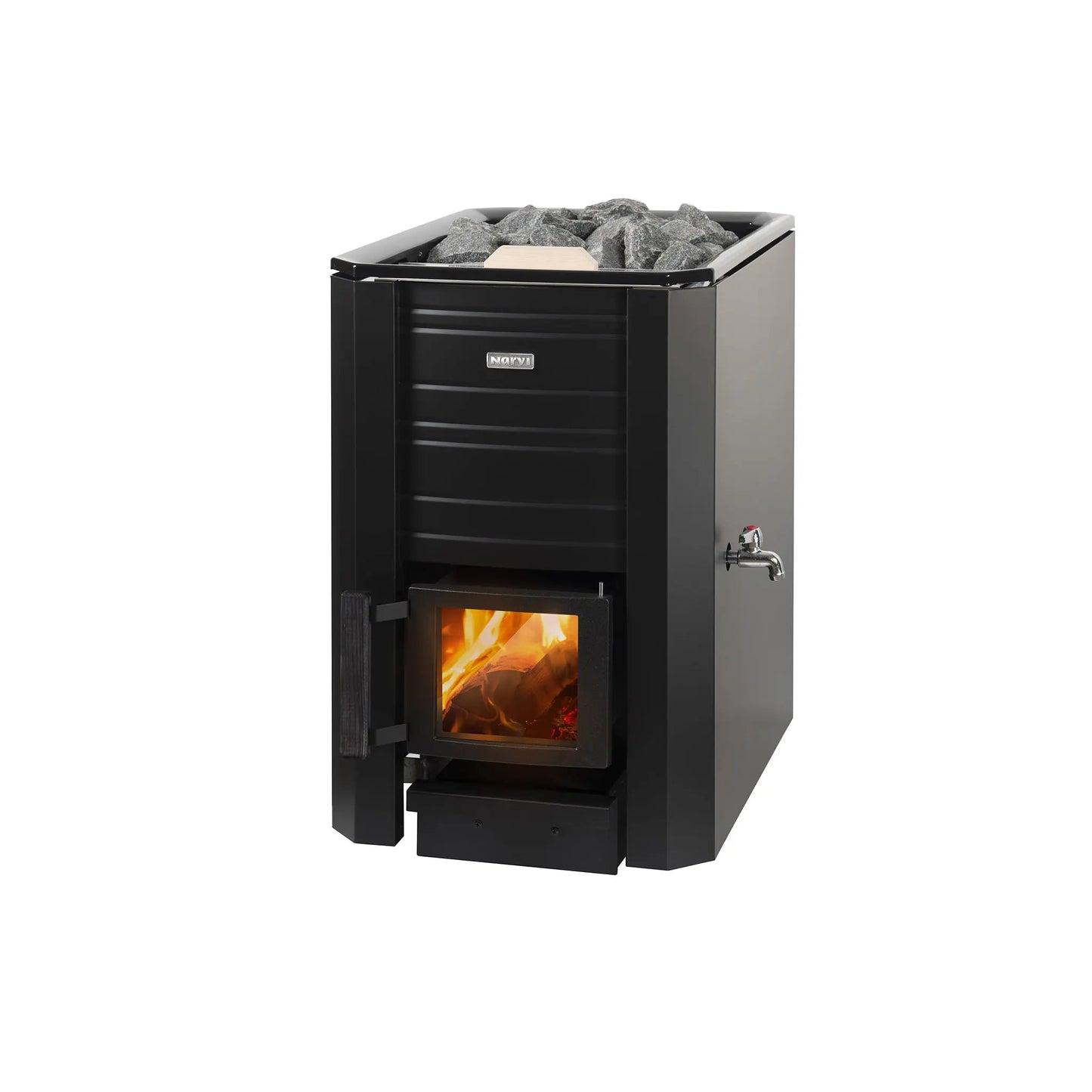 Narvi Black 16, 20, 24 Wood Burning Sauna Heater Wood Burning Sauna Heater | Finnmark Sauna