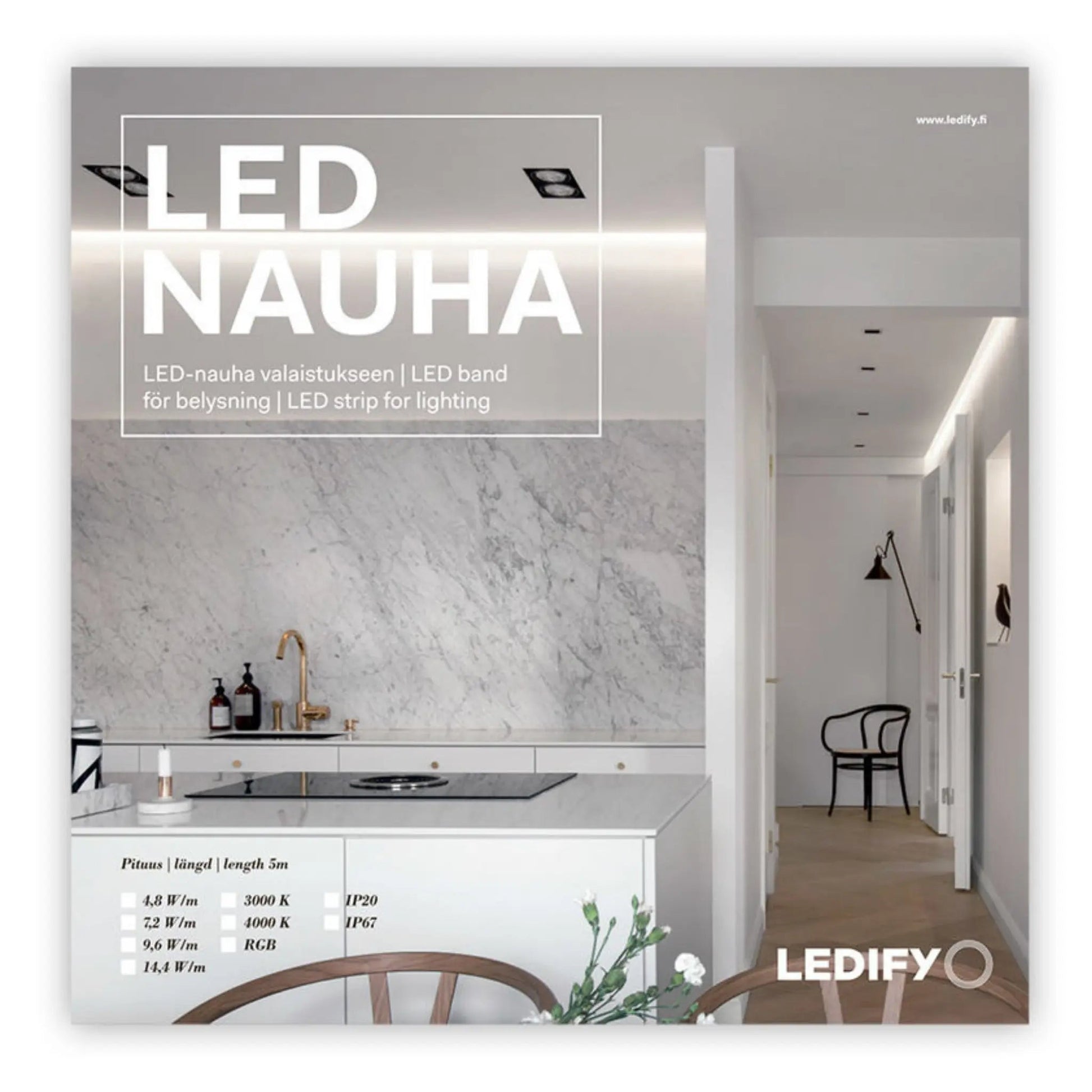 Nauha LED Strip IP67 Sauna Lighting Sauna Light | Finnmark Sauna