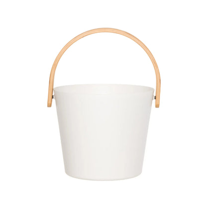 Rento 5 Litre Anodised Aluminium Sauna Bucket White Sauna Bucket/Pail | Finnmark Sauna