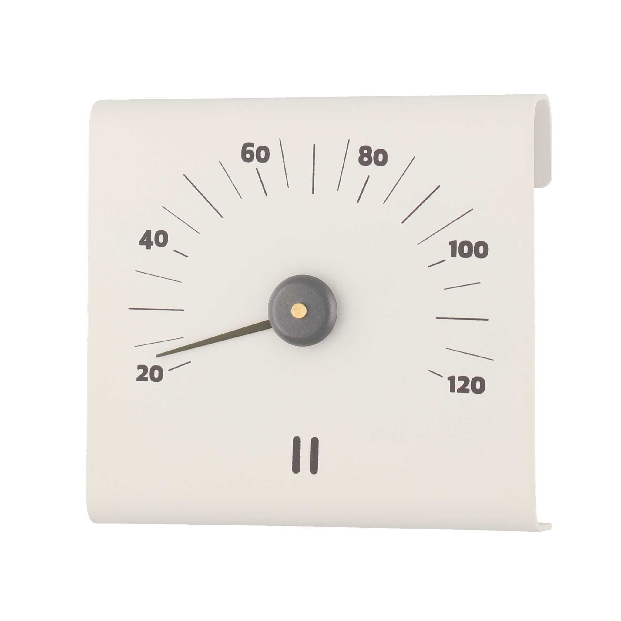 Rento Aluminium Sauna Thermometer White Sauna Thermometer | Finnmark Sauna