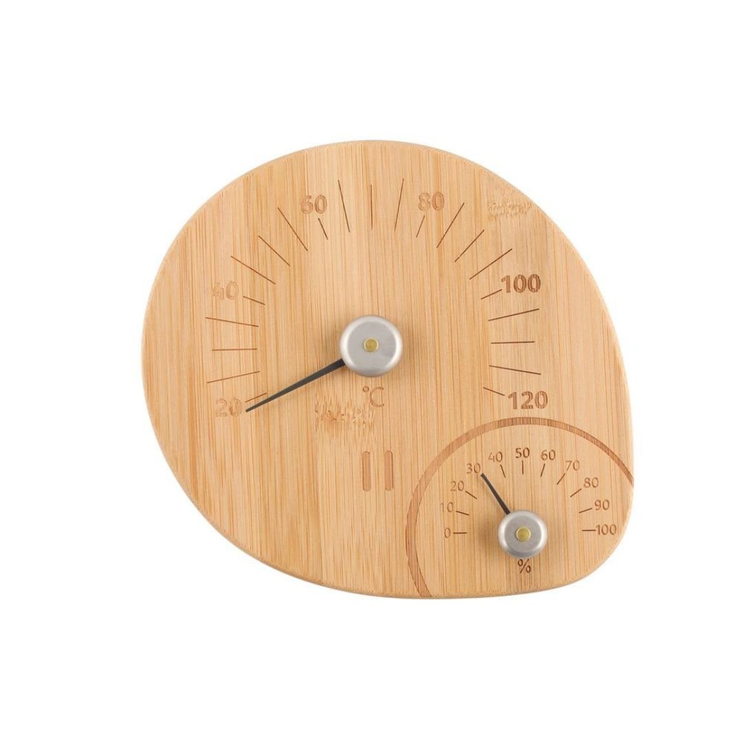 Rento Bamboo Sauna Thermometer & Hygrometer Sauna Thermometer | Finnmark Sauna