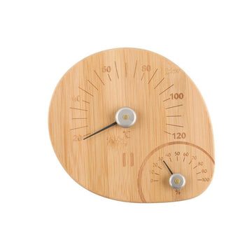 Rento Bamboo Sauna Thermometer & Hygrometer