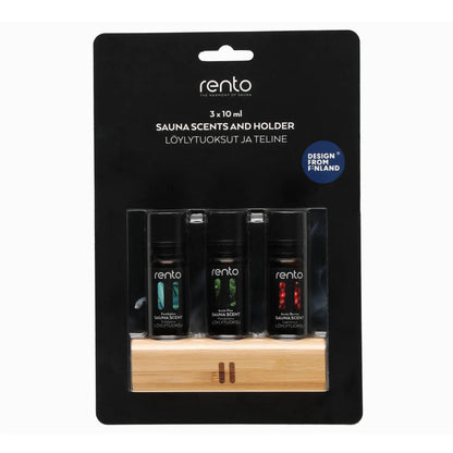 Rento Concentrated Sauna Scent Set 3x 10ml Sauna Oil | Finnmark Sauna Sauna Scents | Finnmark Sauna
