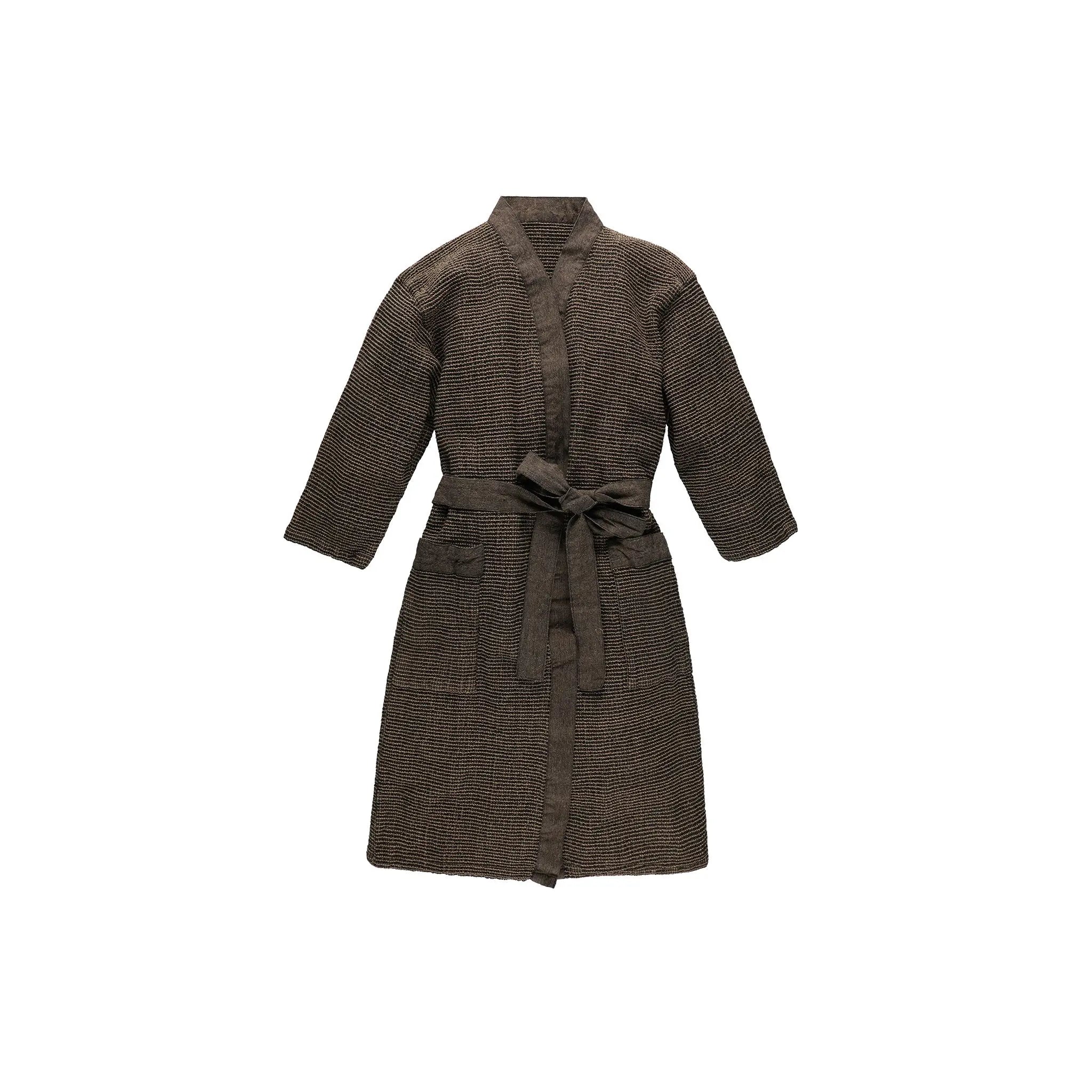 Rento Kenno Bathrobe Recycled Cotton Brown Sauna Robes & Dressing Gowns | Finnmark Sauna