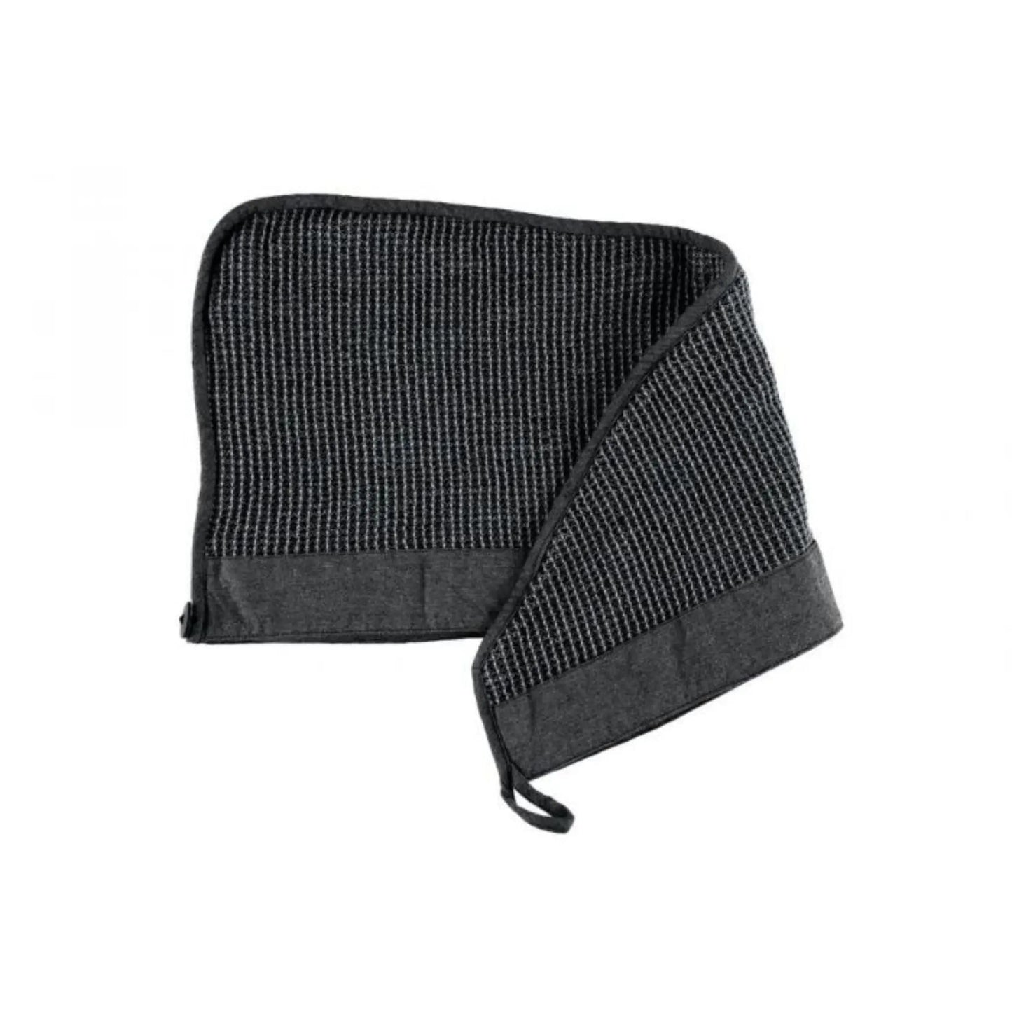 Rento Kenno Hair Towel Grey/Black Sauna Towel | Finnmark Sauna