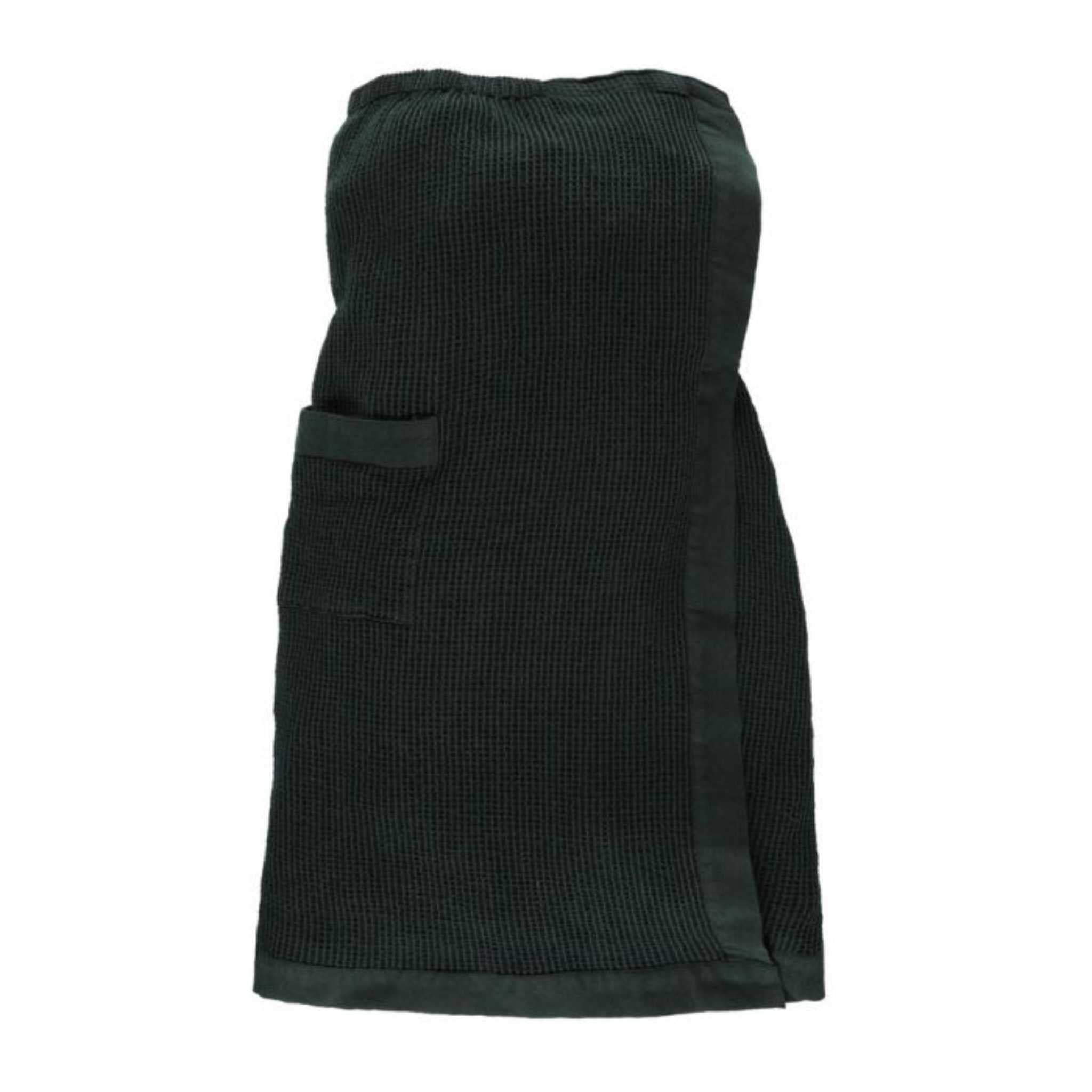 Rento Kenno Sarong Dark Green Sauna Towel | Finnmark Sauna