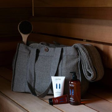 Rento Kenno Sauna Bag Brown Cosmetics Bag | Finnmark Sauna