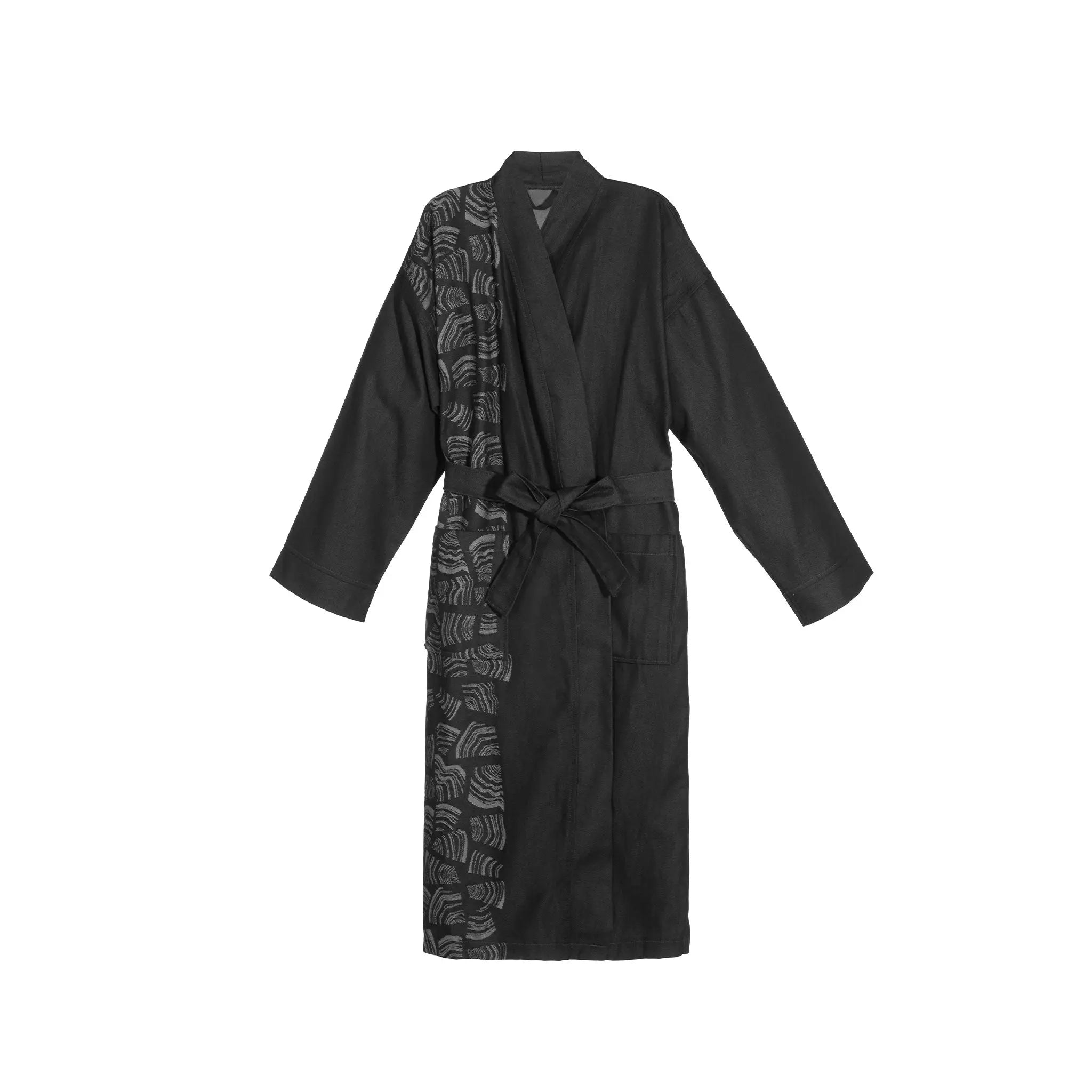 Rento Pino Sauna Bathrobe Black | Finnmark Sauna