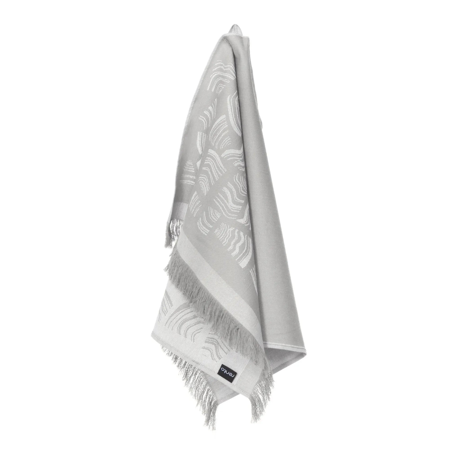 Rento Pino Small Sauna Towel Organic Cotton Grey Sauna Towel | Finnmark Sauna