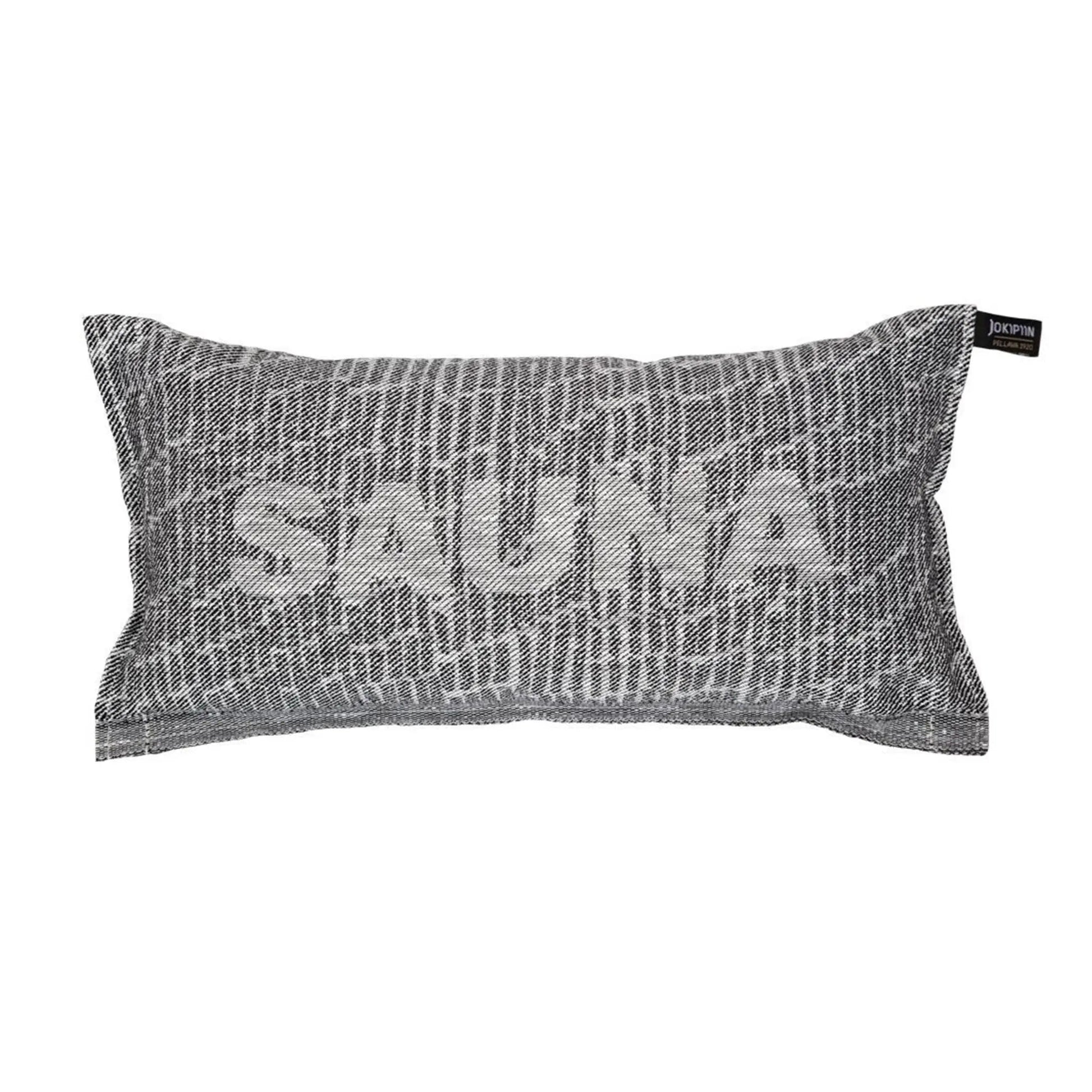 Sauna Pillow Saunatikut Collection by Jokipiin Pellava White/Black Sauna Pillow | Finnmark Sauna