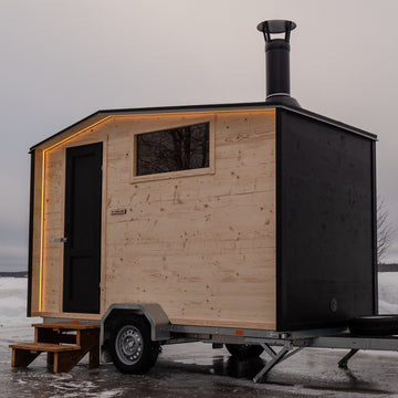 Mobile Sauna Trailer 'Ahma' with Changing Room by Lapelland
