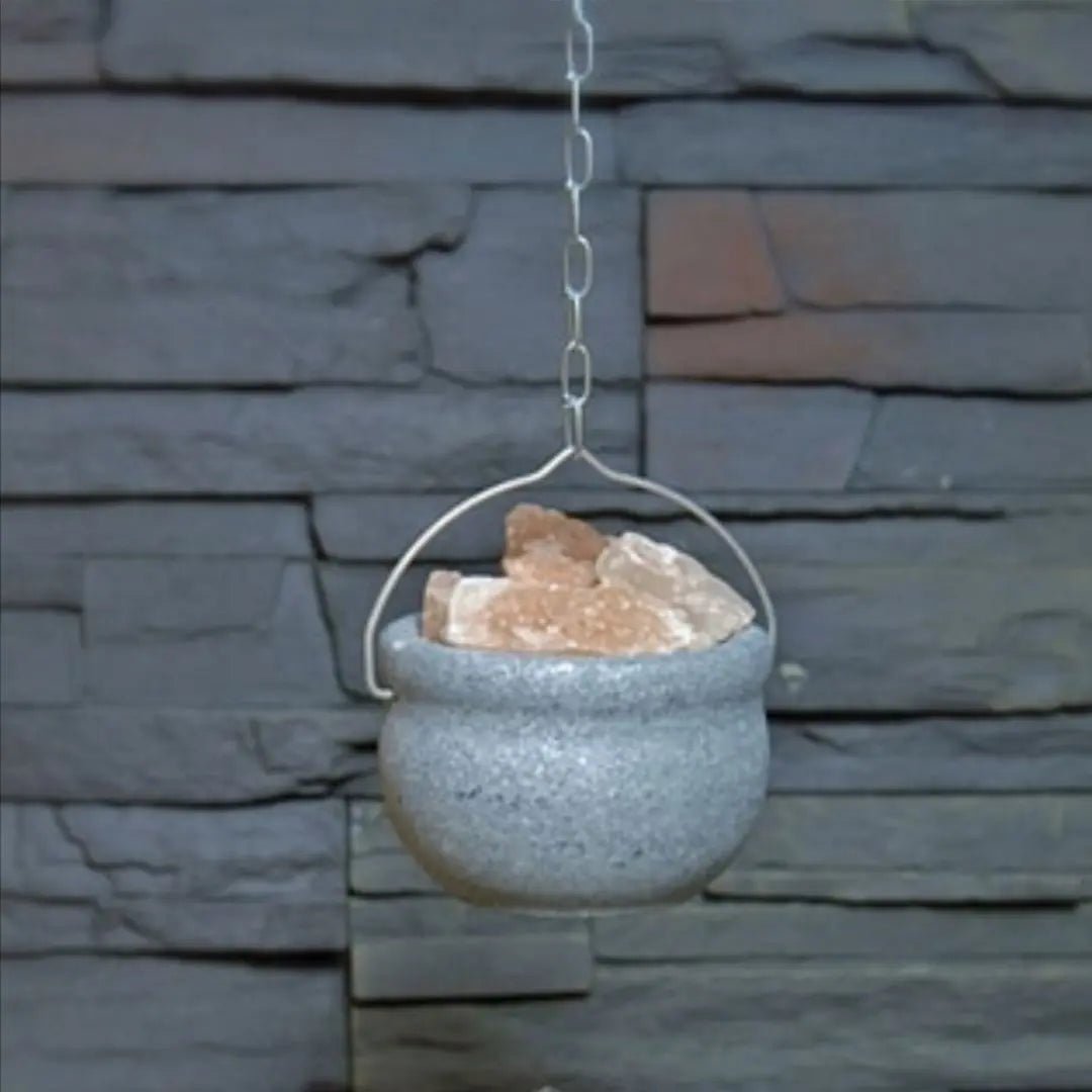 Soapstone Aroma Bowl with Himalayan Salt soapstone | Finnmark Sauna