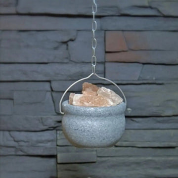 Soapstone Aroma Bowl with Himalayan Salt soapstone | Finnmark Sauna