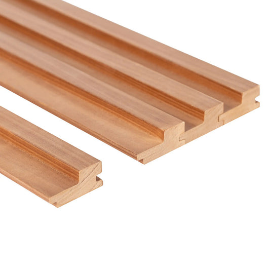 Thermo Aspen Sauna Wood Cladding Step 64mm (Pack of 4) Sauna Timber | Finnmark Sauna