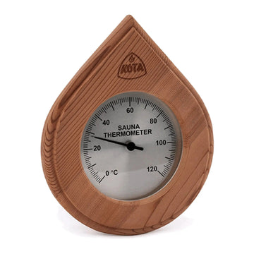 Water Drop Style Sauna Thermometer Thermo Aspen Sauna Thermometer | Finnmark Sauna